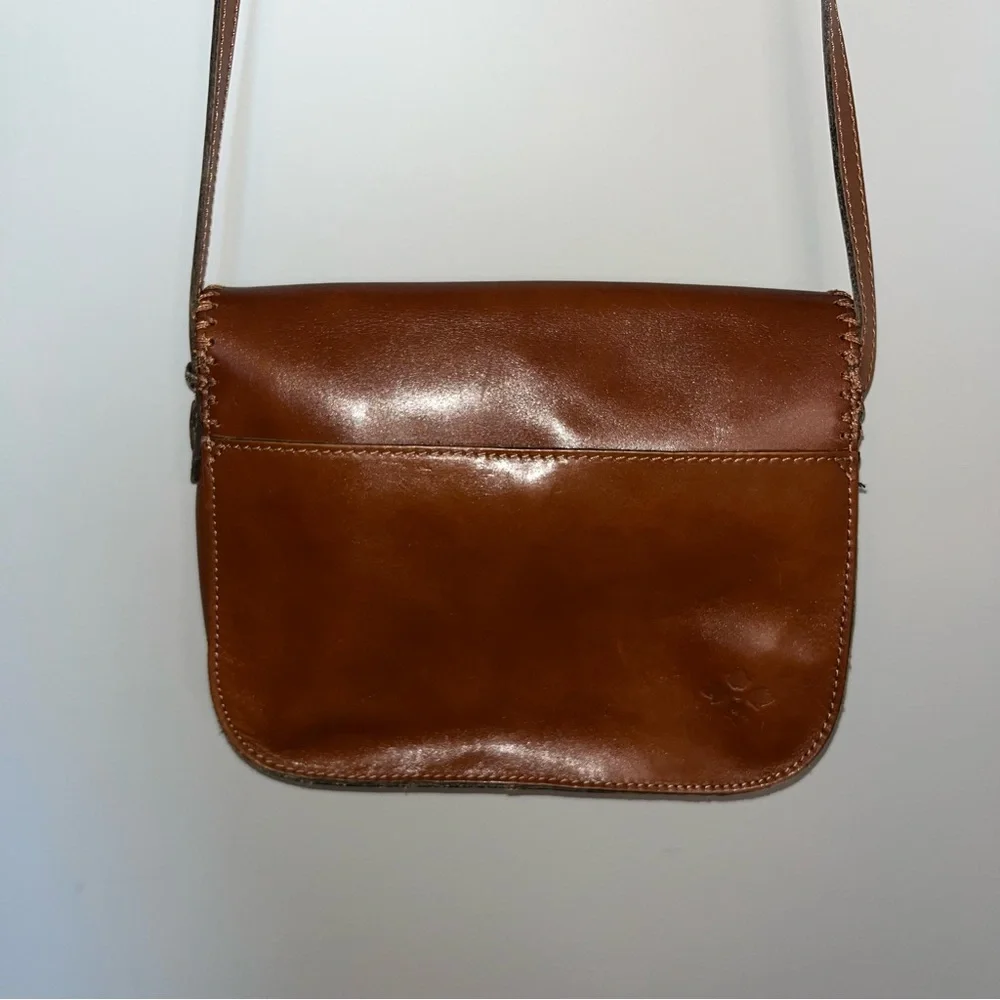 Patricia Nash Brown Leather Tassel Shoulder Bag